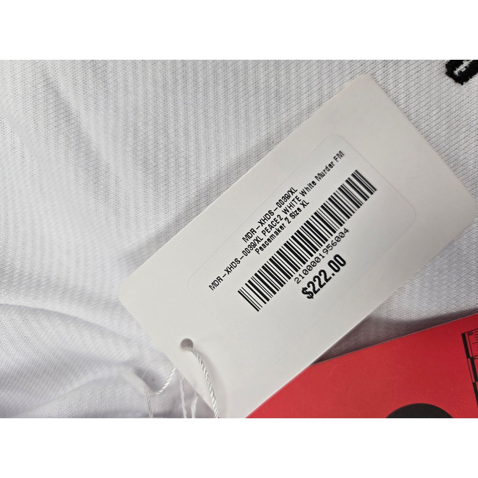 murd333r.fm Murd333r.fm Peacemaker 2 White Full Zip Hoodie Size XL NWT Size US XL / EU 56 / 4 - 6 Thumbnail
