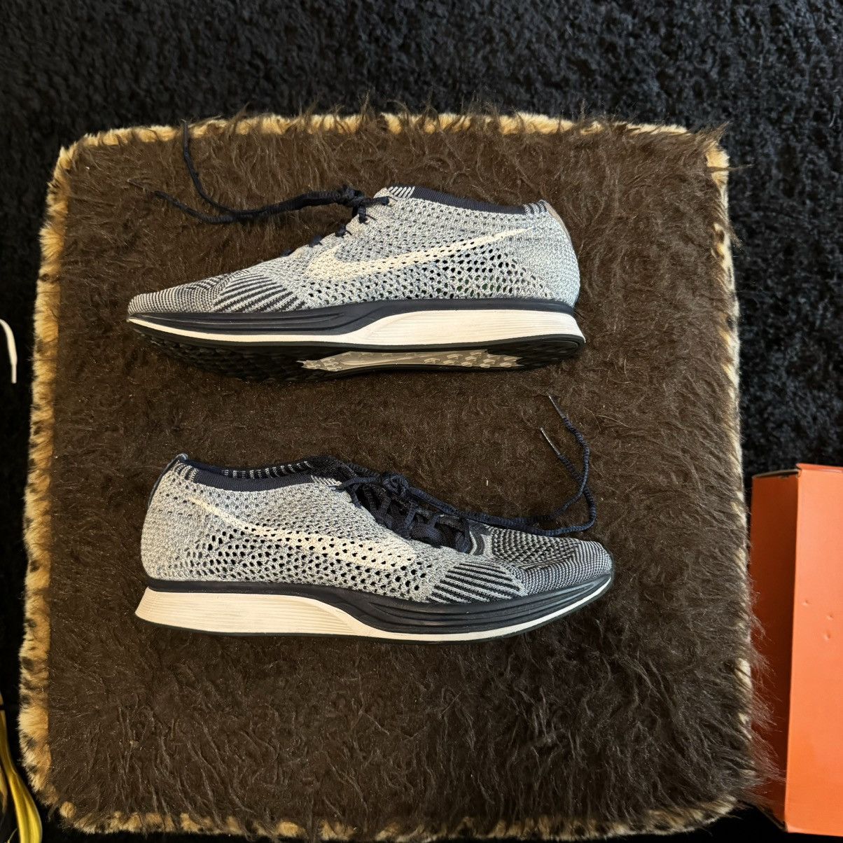 Nike Rare Nike Flyknit Racer Tint Blue size 8.5 (Lightly used) Size US 8.5 / EU 41-42 - 1 Thumbnail