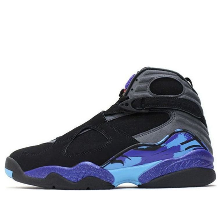 Nike Air Jordan 8 Retro Aqua (2015) Black Purple Blue