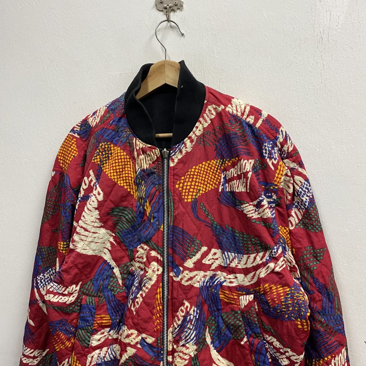 Benetton Vintage Benetton Formula 1 Reversible Racing Jacket Size US M / EU 48-50 / 2 - 5 Thumbnail