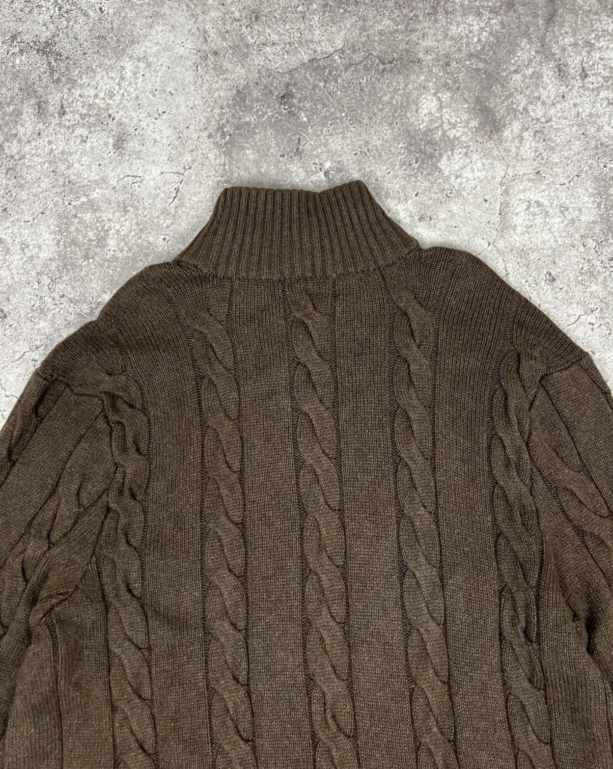 Polo Ralph Lauren Vintage Polo Ralph Lauren Silk Cashmere Knit Sweater Brown Size US XXL / EU 58 / 5 - 16 Thumbnail