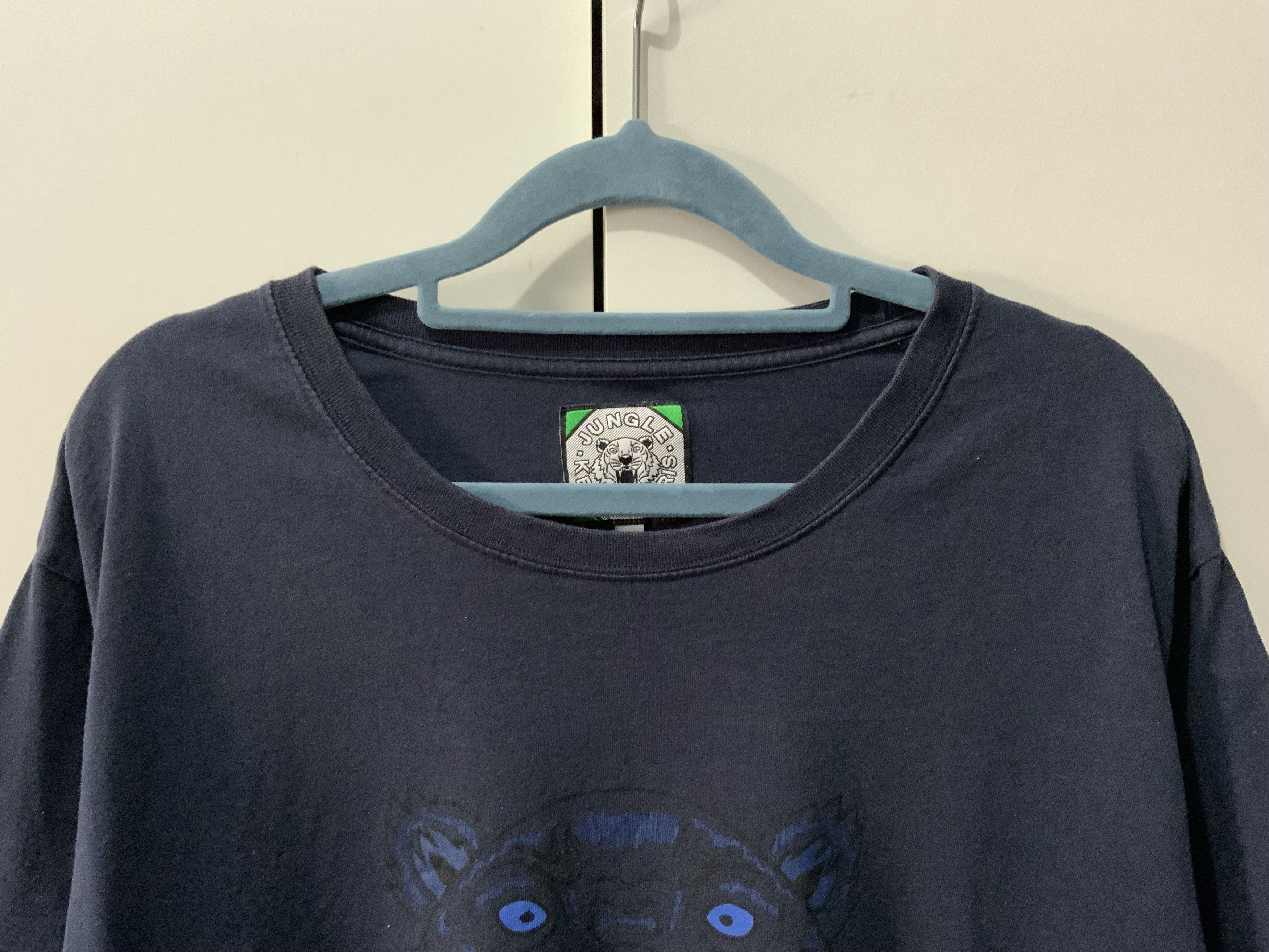 Japanese Brand Jungle Kenzo Paris Indigo Tee Size US XL / EU 56 / 4 - 4 Thumbnail