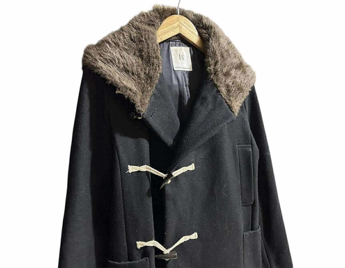 Issey Miyake 🔥Rare Vintage IS Sunao Kuwahara Wool Duffle Coat Fur Collar Size US S / EU 44-46 / 1 - 2 Thumbnail