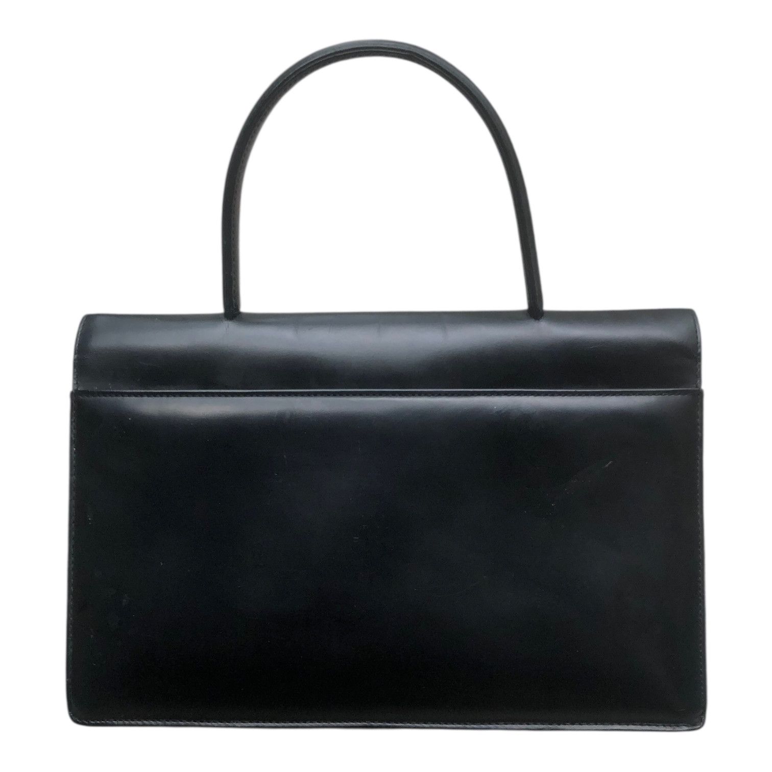 Givenchy 🔥Vintage GIVENCHY 4G Buckle Matte Black Top Handle Kelly Size ONE SIZE - 3 Thumbnail