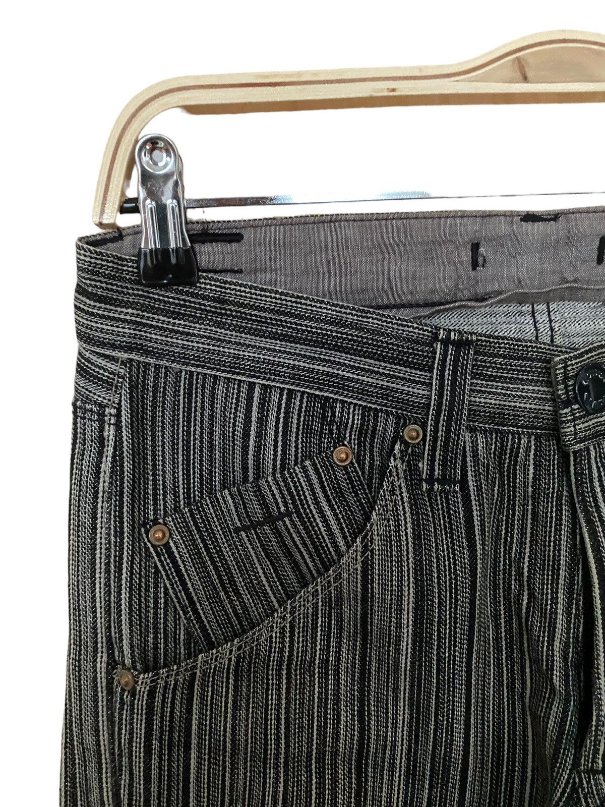 Japanese Brand × Vintage Vintage Japanese Brand Union Made Striped Jeans 2000ss Size US 30 / EU 46 - 4 Thumbnail