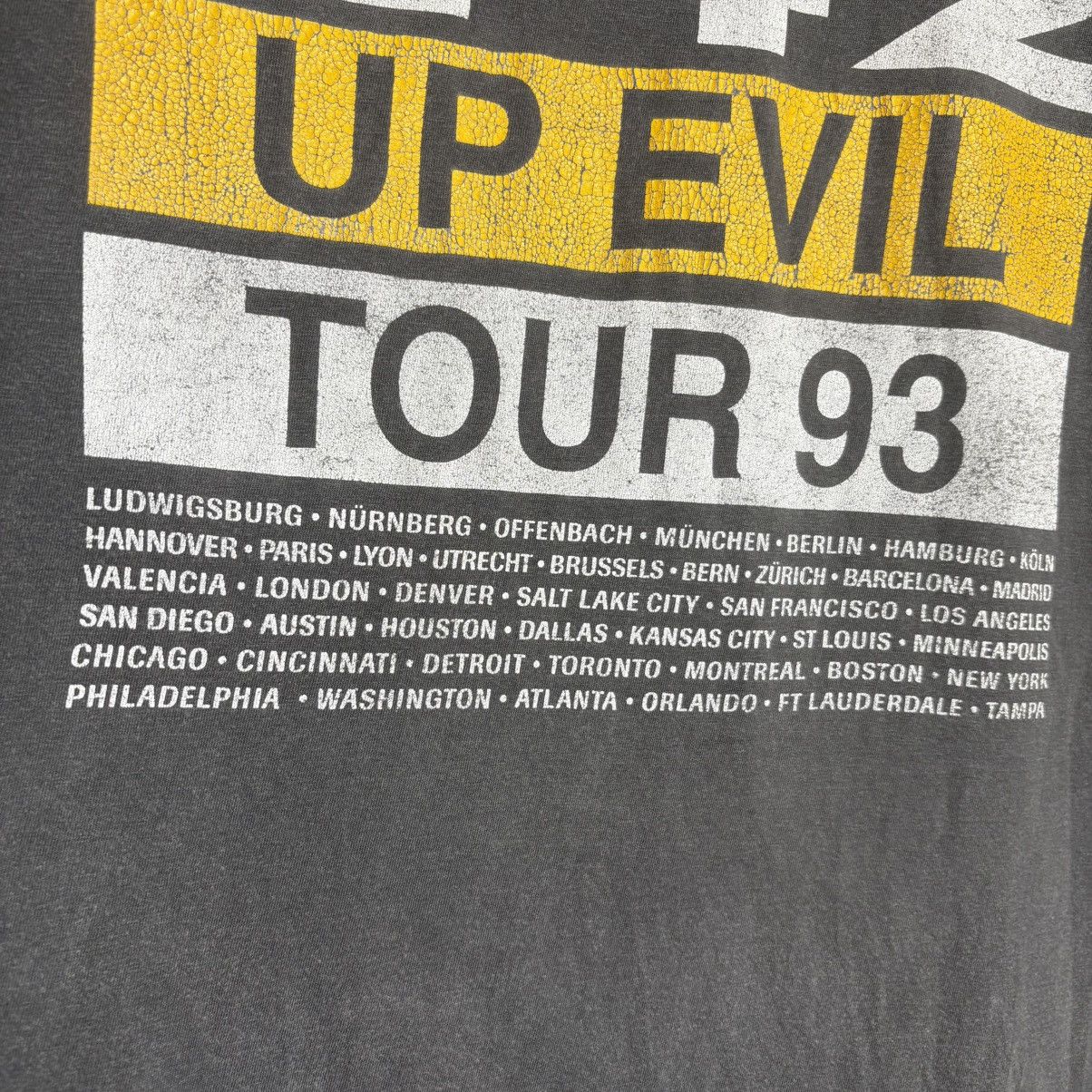 Band Tees Vintage 90s Front 242 Tour Band Tee / DJ Techno / Aphex Twin Size US XL / EU 56 / 4 - 6 Thumbnail
