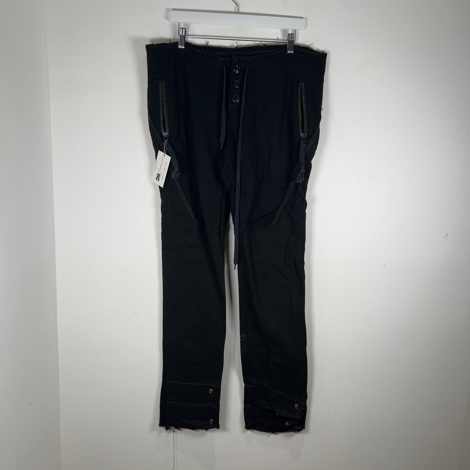 Greg Lauren Greg Lauren Baker Hybrid Black Pants Size US 36 / EU 52 - 1 Thumbnail