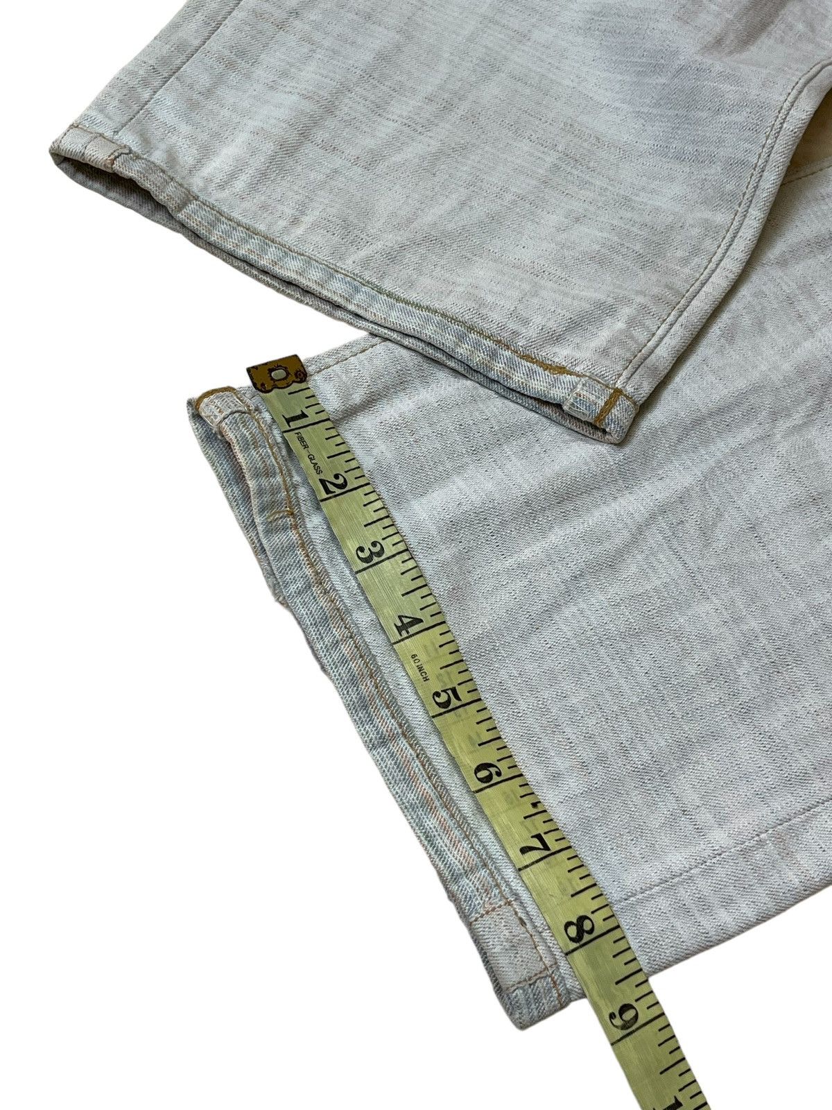 Edwin SICK 90s VINTAGE EDWIN GRAND BLUE SELVAGE 13oz DENIM Size US 33 - 19 Thumbnail