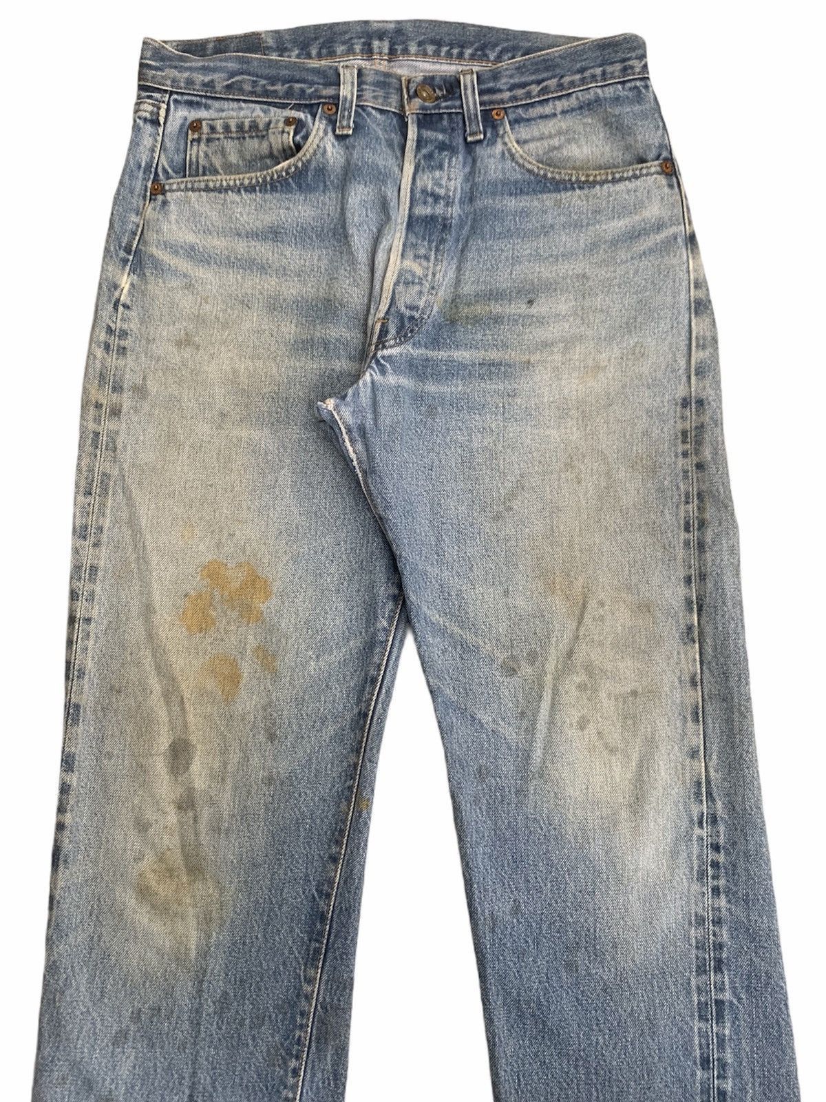 Levi's Vintage 80s Levi's 501 Selvedge Made in USA Distressed Denim Size US 33 - 9 Thumbnail