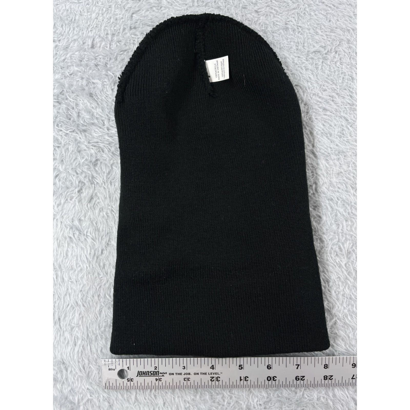 Vintage PromoHeadwear Beanie Hats One Size Adult Black Knit Acrylic Mountain Peaks Outdoor Ski Beanie Mens Womens Size ONE SIZE - 6 Thumbnail
