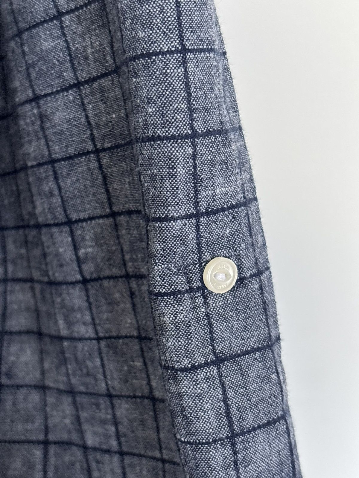 Scotch & Soda Scotch & Soda Cotton Linen Check Shirt Large L Size US L / EU 52-54 / 3 - 8 Thumbnail