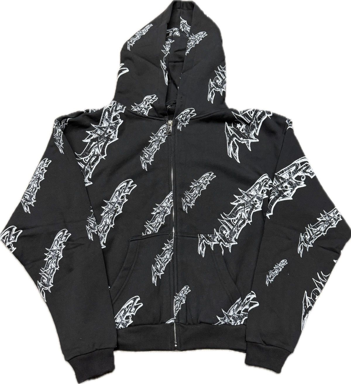 HELLSTAR HELLSTAR Studios Zip-Up Hoodie Black XL | Grailed