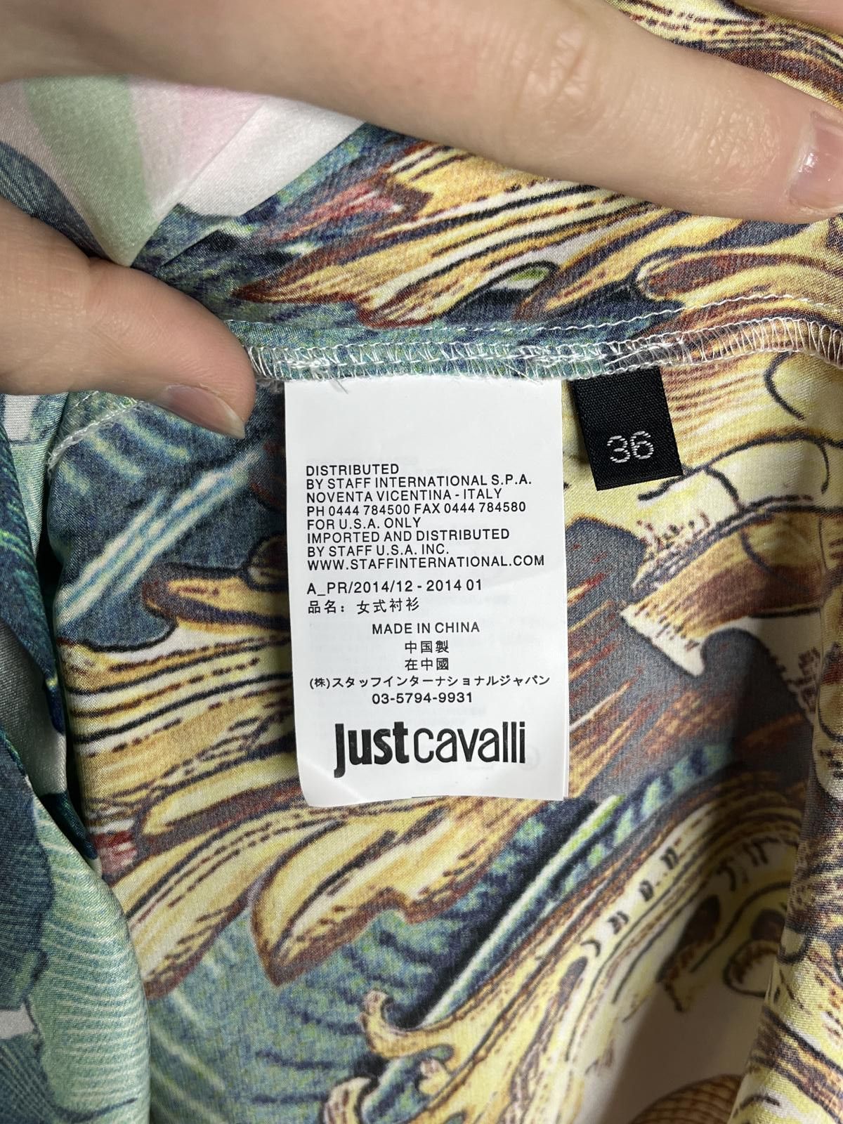 Roberto Cavalli Just Cavalli Silk Baroque Print Shirt Size 36 Size XS / US 0-2 / IT 36-38 - 7 Thumbnail