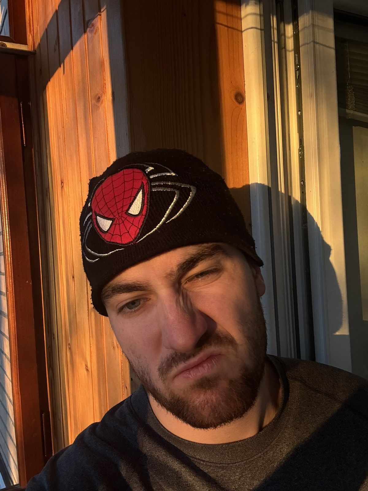 Spyder × Vintage Spider Man rare black hat Size ONE SIZE - 6 Thumbnail