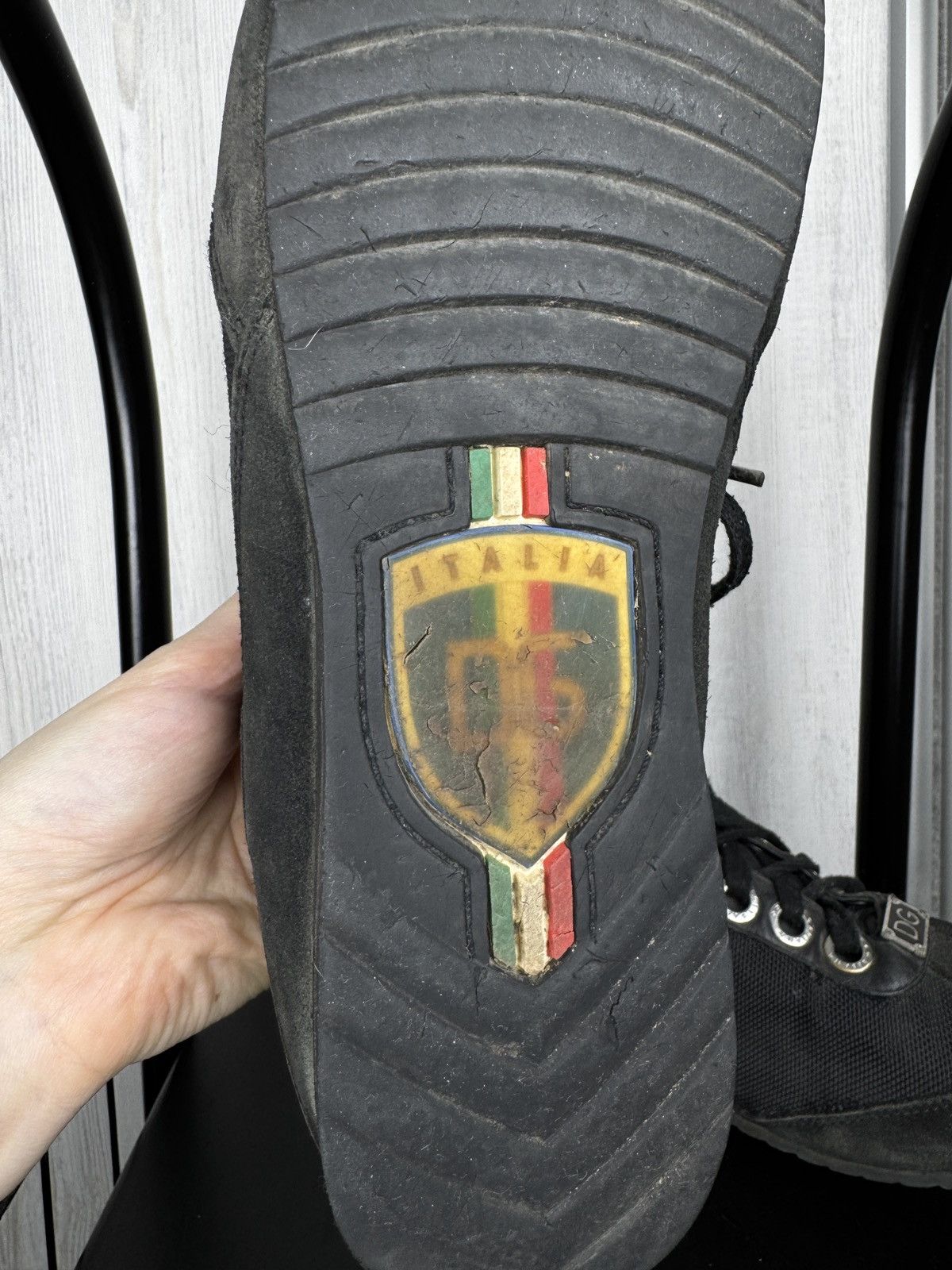 Dolce & Gabbana Dolce & Gabbana vintage leather textile low top sneakers Size US 10.5 / EU 43-44 - 15 Thumbnail