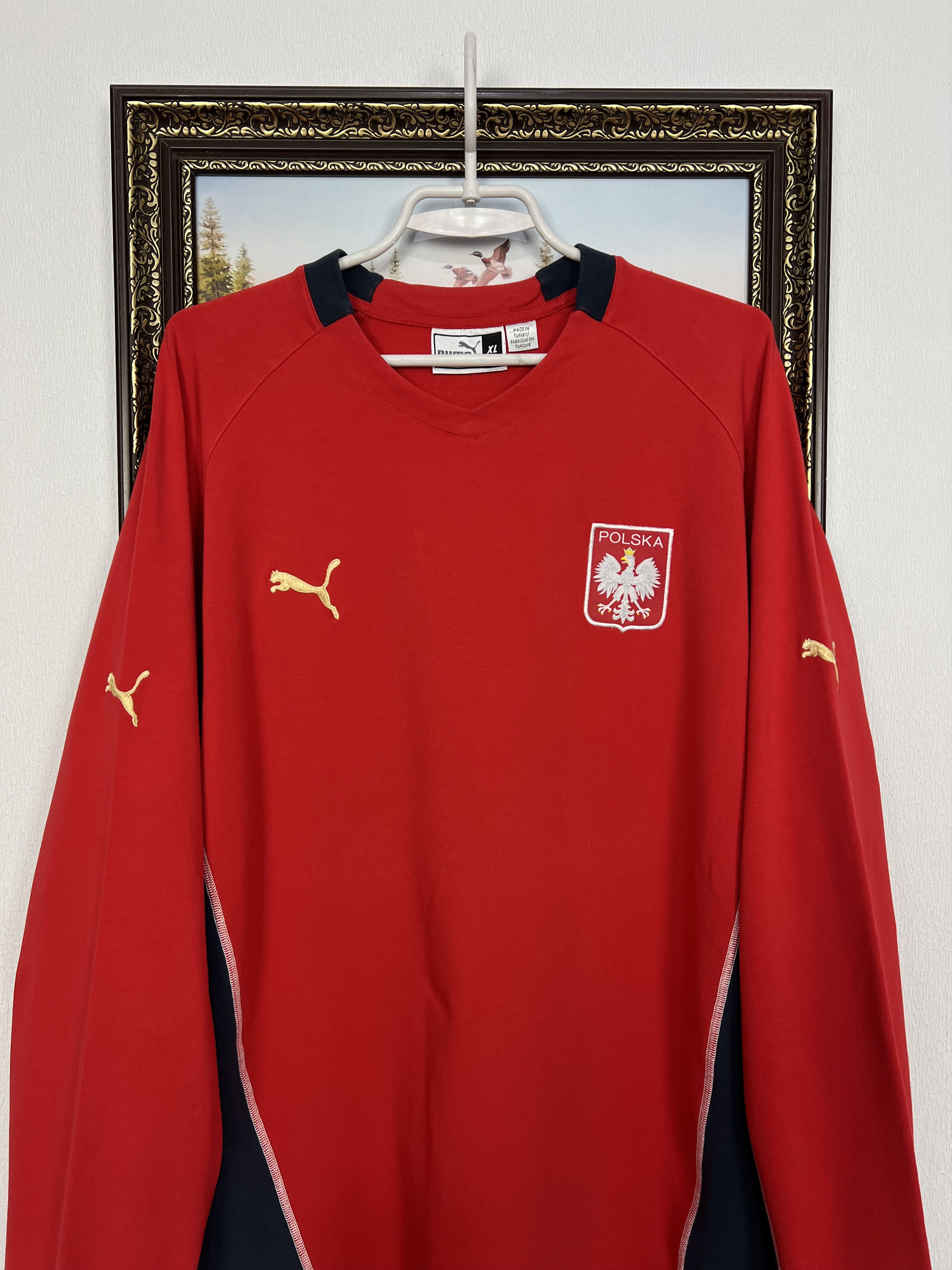 Puma Vintage 2000's Poland Football Sweatshirt Soccer Crewneck Size US XL / EU 56 / 4 - 2 Thumbnail