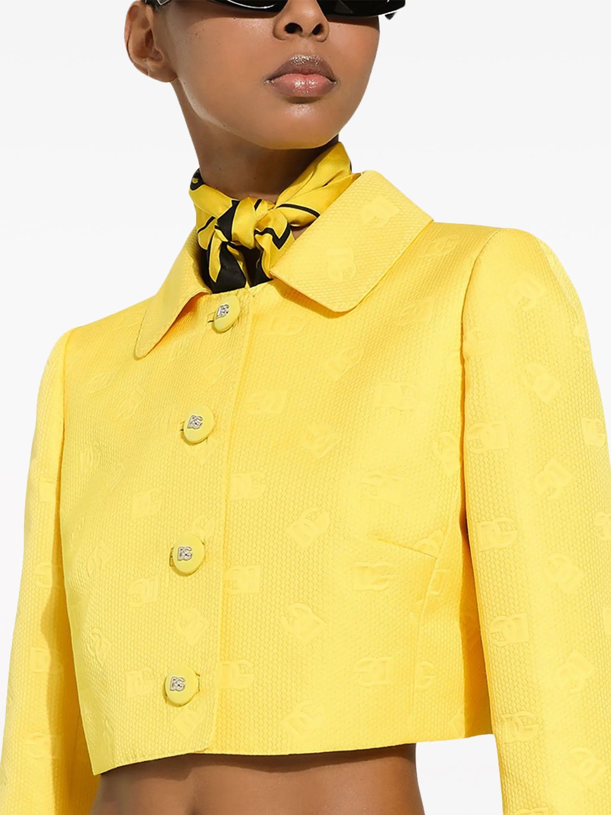 Dolce & Gabbana o1y0825 Jacket in Yellow Size XS / US 0-2 / IT 36-38 - 2 Thumbnail