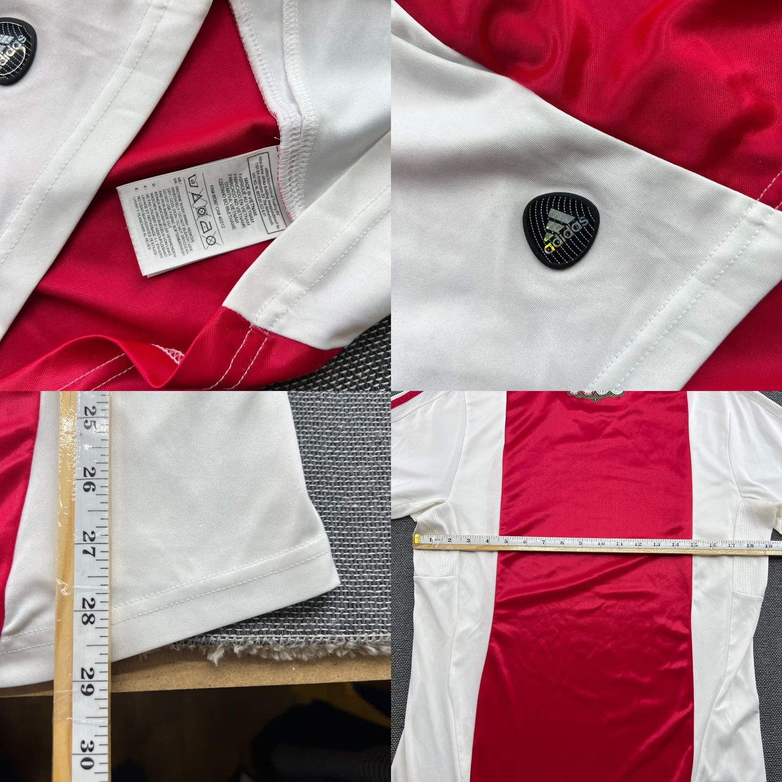 Adidas adidas Ajax Amsterdam 2011 2012 Home Football Jersey Mens Medium T-Shirt Multicolor Adults Athletic Jersey Size US M / EU 48-50 / 2 - 9 Thumbnail