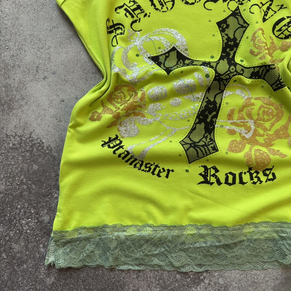 Hysteric Glamour Amazing Y2K Cross Logo Vintage Goth Lace Tank Top Size M / US 6-8 / IT 42-44 - 5 Thumbnail