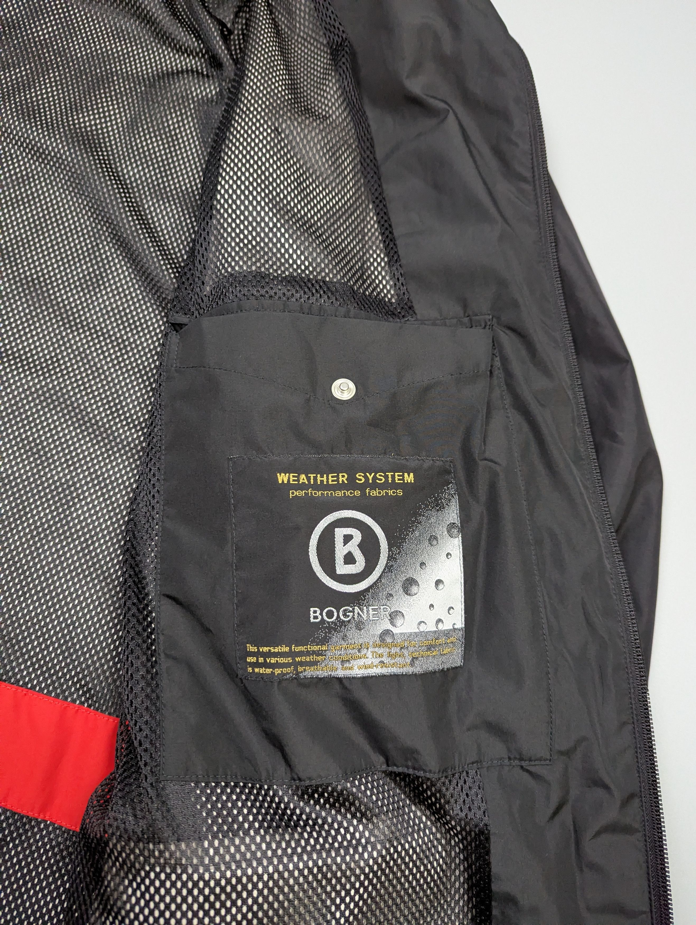 Bogner BOGNER WEATHER SYSTEM Black Windbreaker Jacket Waterproof Size US XXL / EU 58 / 5 - 12 Thumbnail
