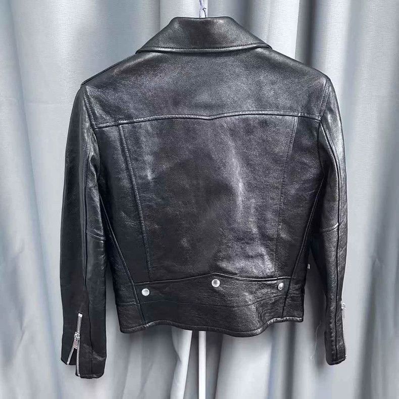 Saint Laurent Paris Saint Laurent ParisSolid zipper biker leather jacket 2504- Size XS / US 0-2 / IT 36-38 - 2 Thumbnail