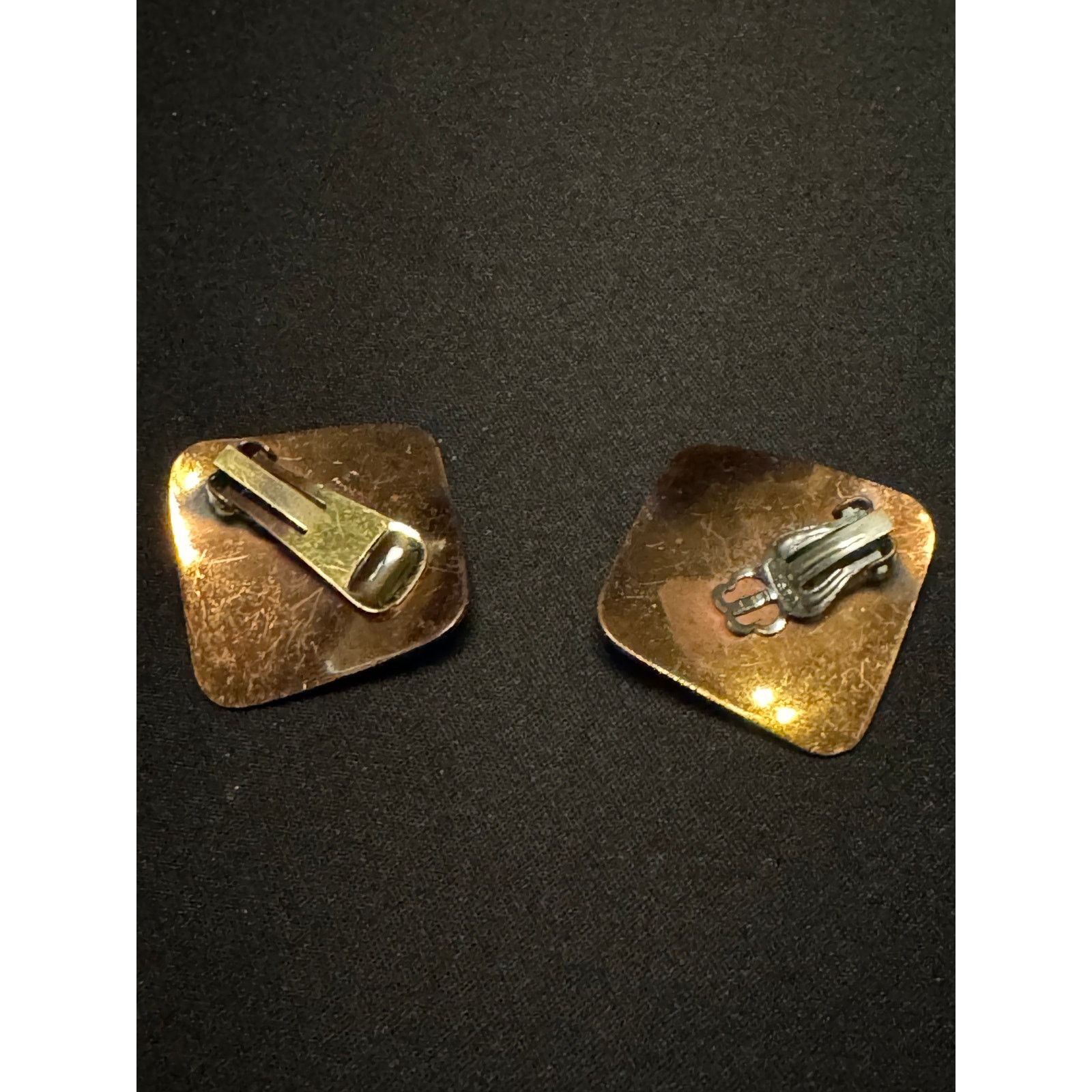 Other Vintage Brass Abstract Clip On Earrings Size ONE SIZE - 5 Thumbnail
