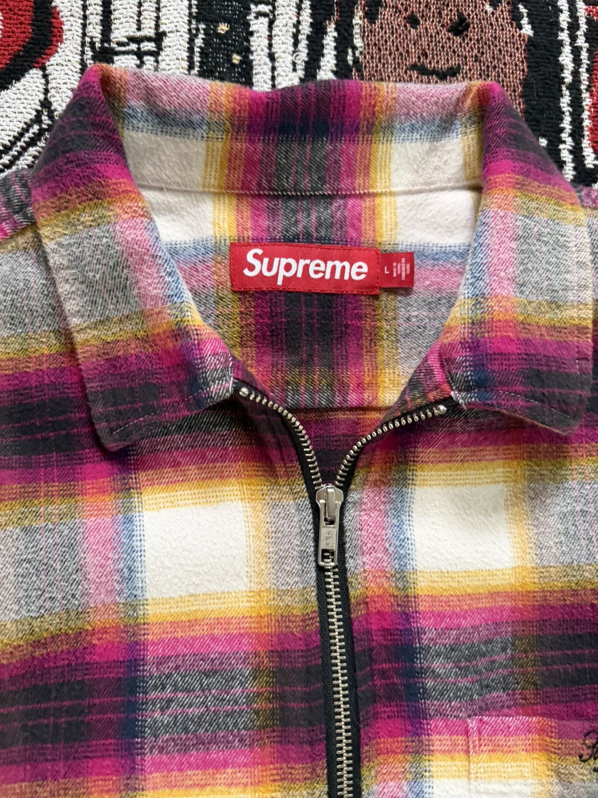 Supreme Supreme - zip up flannel Size US L / EU 52-54 / 3 - 3 Thumbnail
