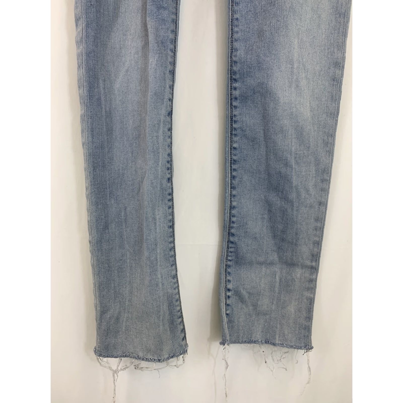 Hudson Hudson Jeans Skinny Crop Dark/Light Wash Denim Womens 27 Inseam 31 Low Rise Blue Regular Size 27 Tally Deep Cuff Size 27" / US 4 / IT 40 - 2 Thumbnail