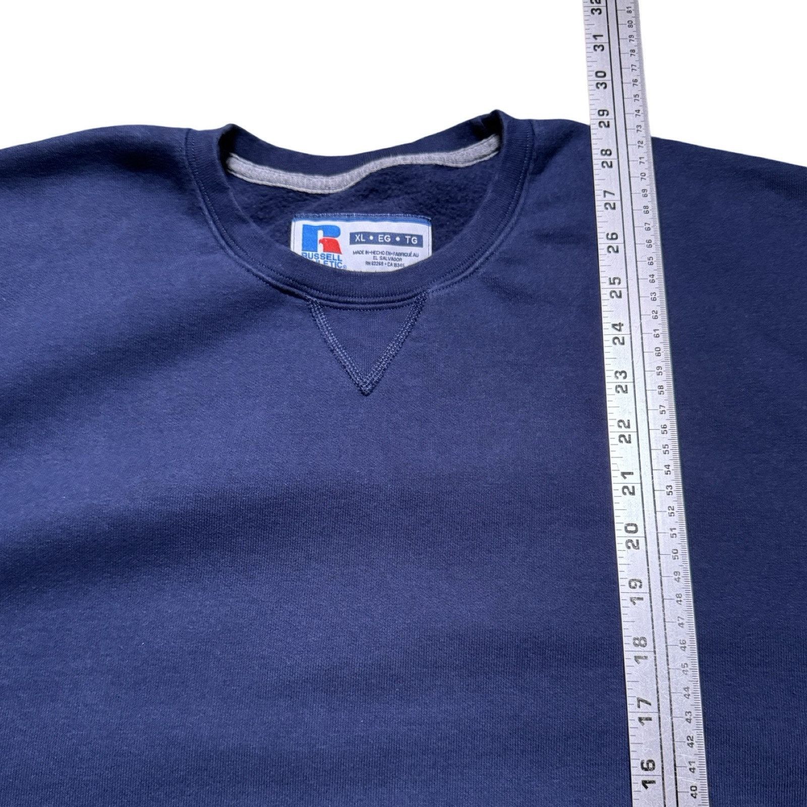 Vintage Vintage Y2K Russell Athletics Navy Pullover Sweatshirt XL Size US XL / EU 56 / 4 - 5 Thumbnail