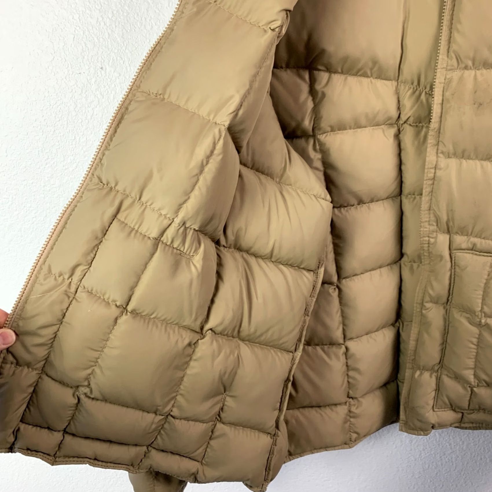 Walls VINTAGE Walls Blizzard-Pruf Down Tan Puffer Jacket Coat 2XL Nylon Brown 1970s USA Mens Manufactured Puffer Jacket Size US XXL / EU 58 / 5 - 6 Thumbnail