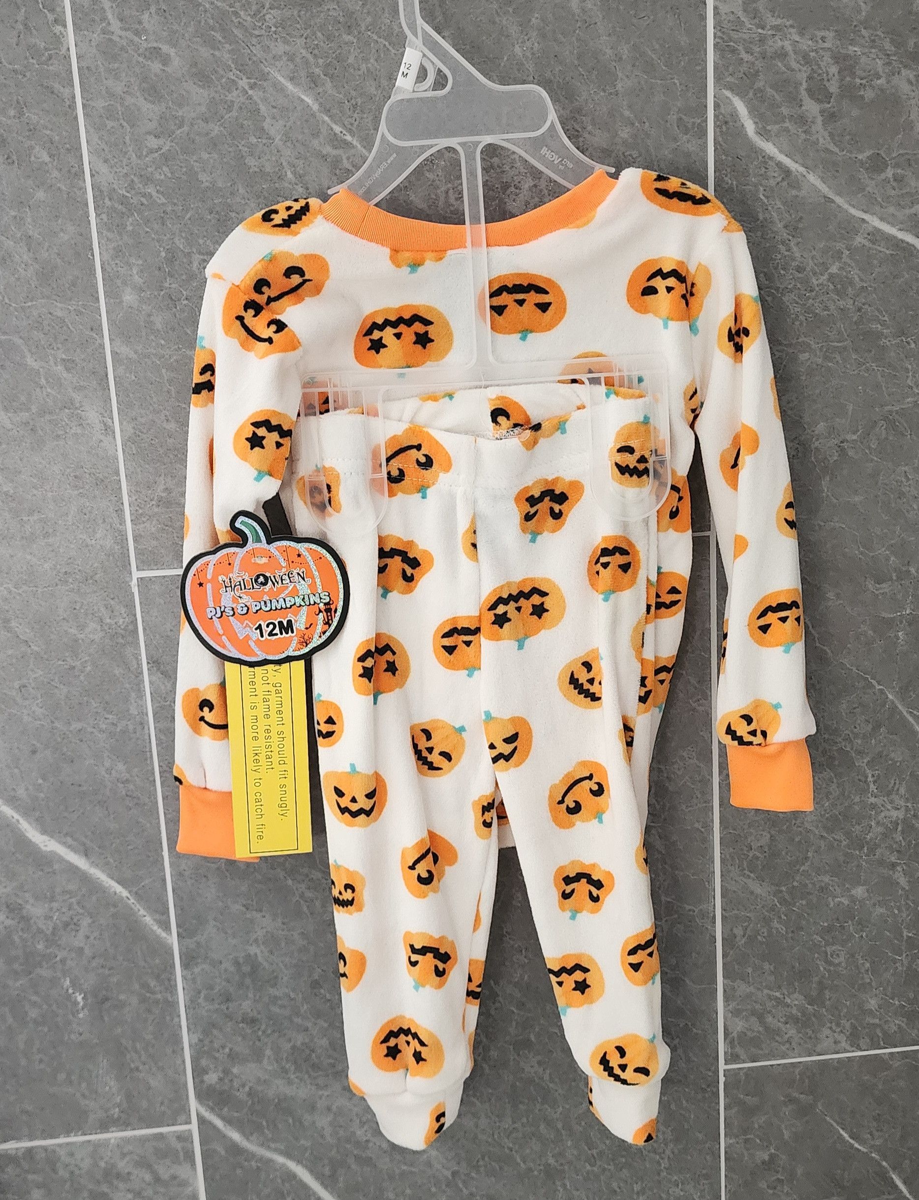 Other NWT PJ'S & Pumpkins Halloween Pumpkin LS Set 12 Months Size US XXS / EU 40 - 2 Thumbnail