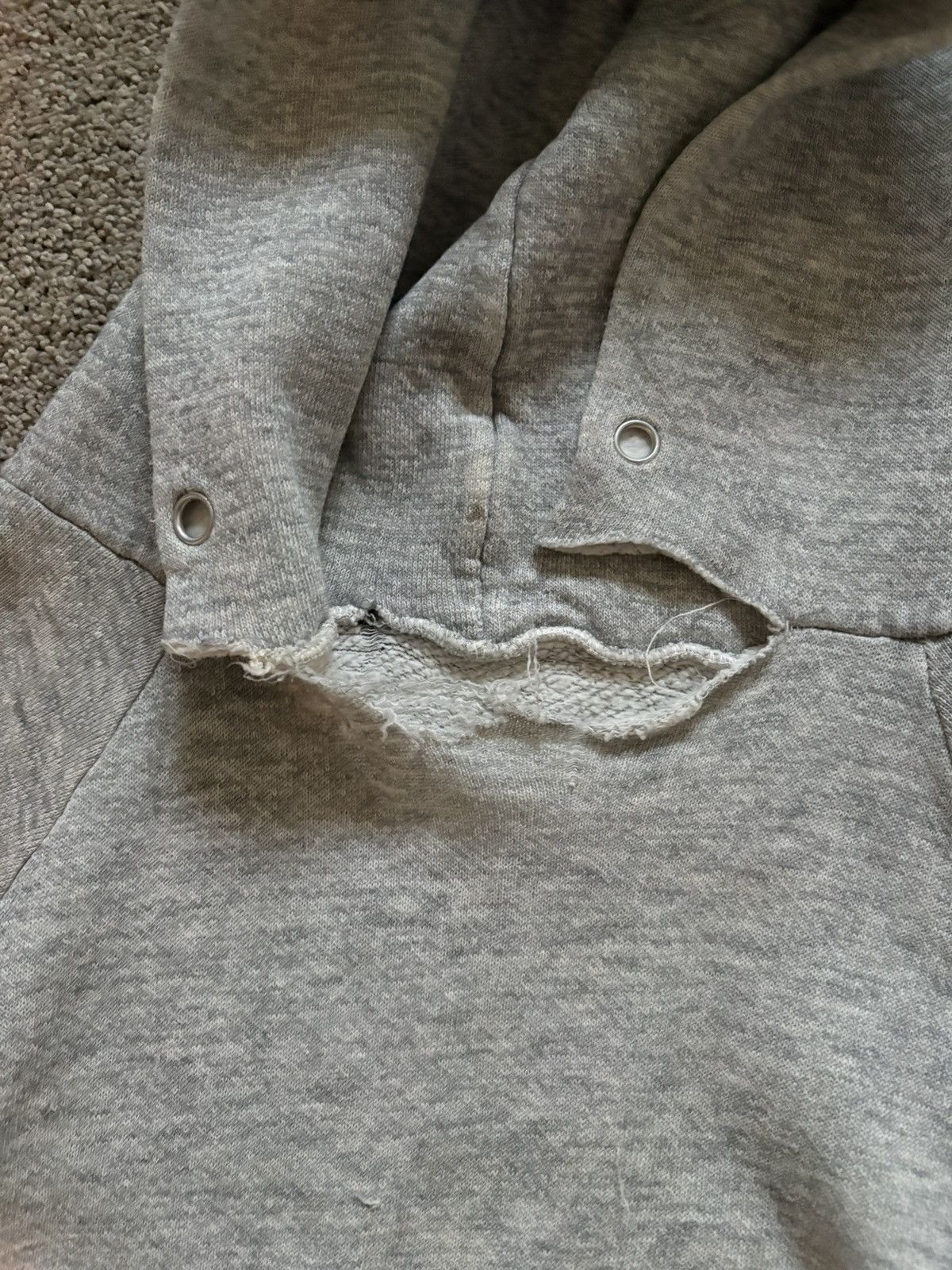 Other True Vintage 80’s light grey blank hoodie Size US XS / EU 42 / 0 - 4 Thumbnail