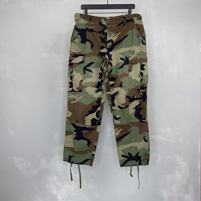 Vintage Vintage 2000 US Military Woodland Camo Rip-Stop Cargo Pants ...