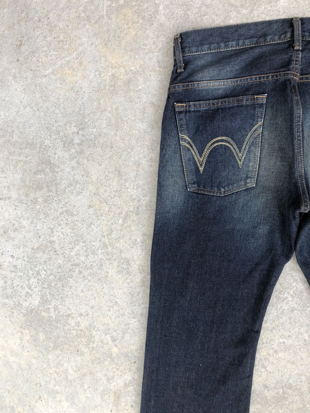 If Six Was Nine Japanese Edwin XU Flared Jeans Distressed Jeans Size US 31 - 9 Thumbnail