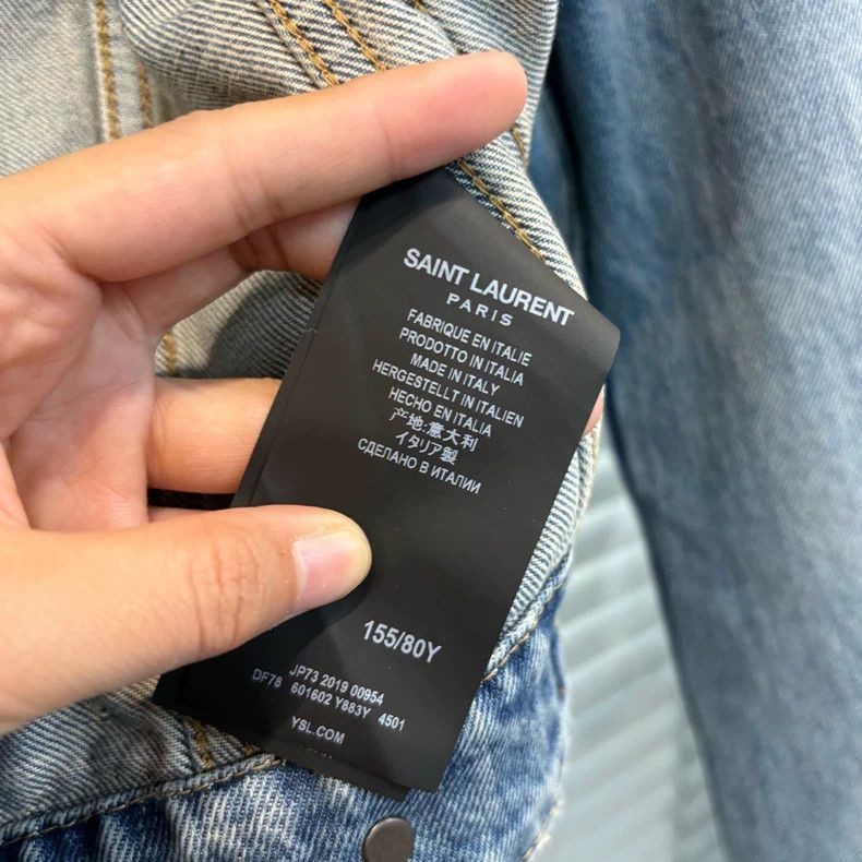 Yves Saint Laurent Yves Saint Laurent YSL Vintage Buffalo Denim Jacket Size X Size US XS / EU 42 / 0 - 3 Thumbnail