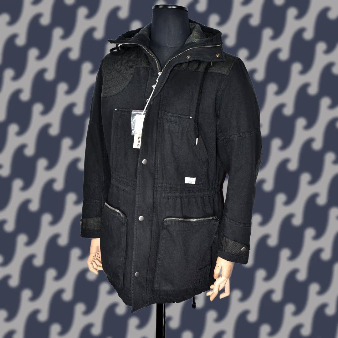 Diesel Diesel Jacket Parka Hooded Men M Black Cotton ZIP Casual Vintage No Size US M / EU 48-50 / 2 - 1 Thumbnail