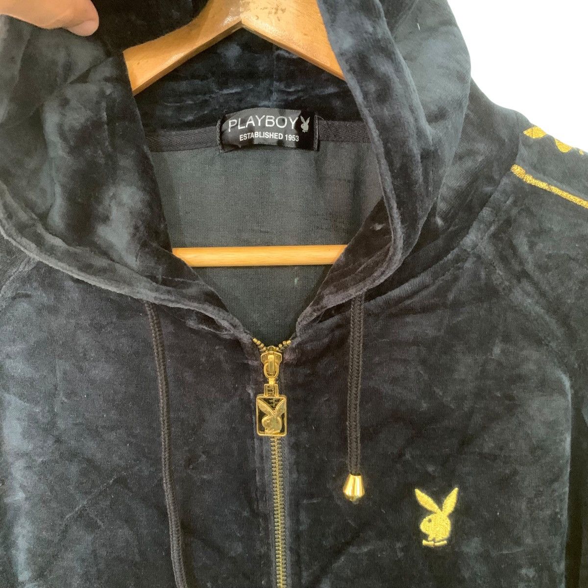 Playboy × Vintage Rare Vintage Playboy Sweater Fleece Hoodie Side Logo Size US M / EU 48-50 / 2 - 4 Thumbnail