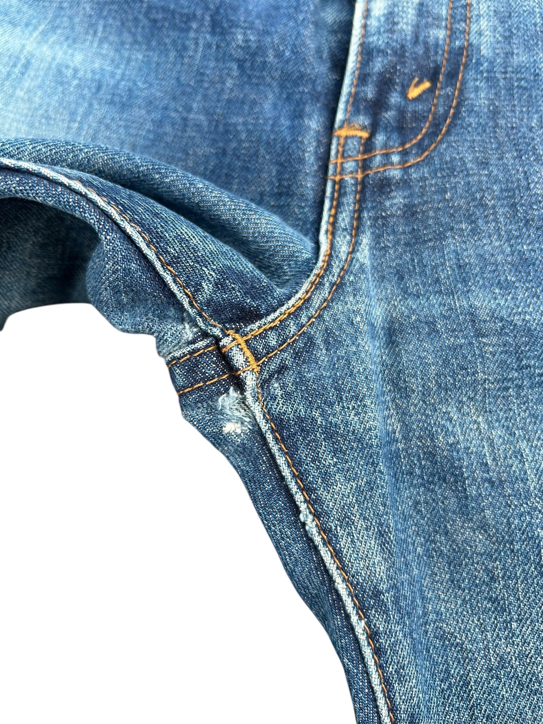 Japanese Brand × Kapital × Vintage THRASHED Vintage Levi's big E Reconstructed Repair Denim Size US 33 - 18 Thumbnail