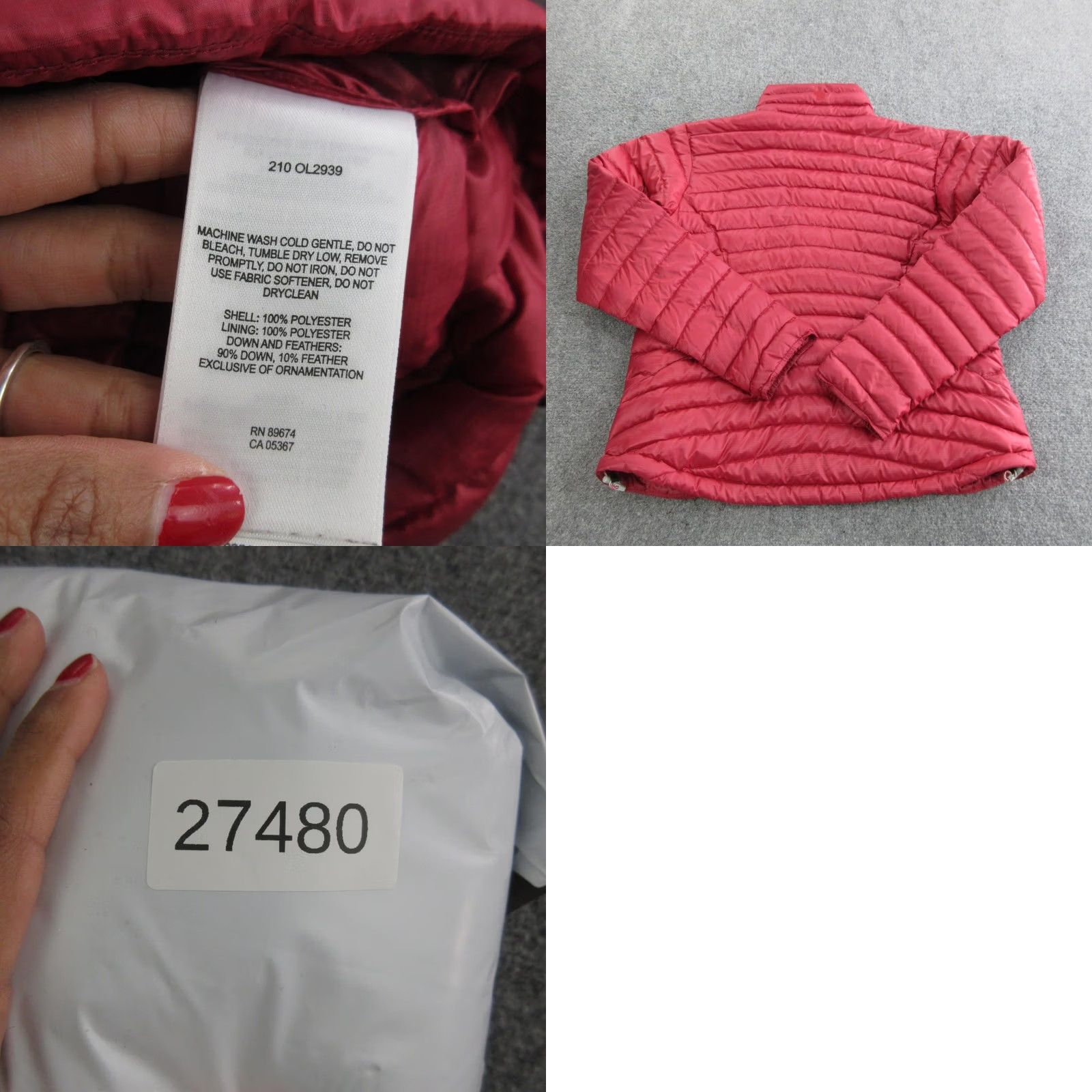 Mountain Hardwear Mountain Hardwear Jacket Womens Large Red Quilted Down Puffer Full Zip Warm Size L / US 10 / IT 46 - 8 Thumbnail