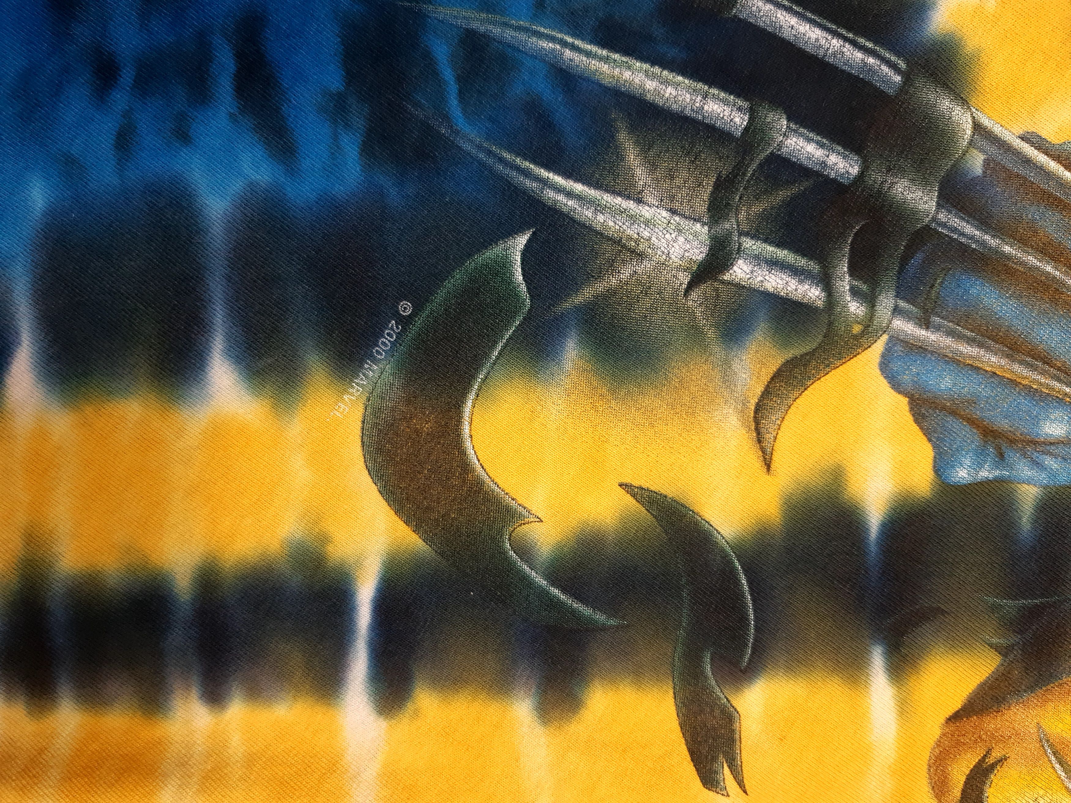 Universal Studios × Wolverine Vintage 2000 Marvel X-Men Universal Studio TieDye T-shirt Size US M / EU 48-50 / 2 - 3 Thumbnail