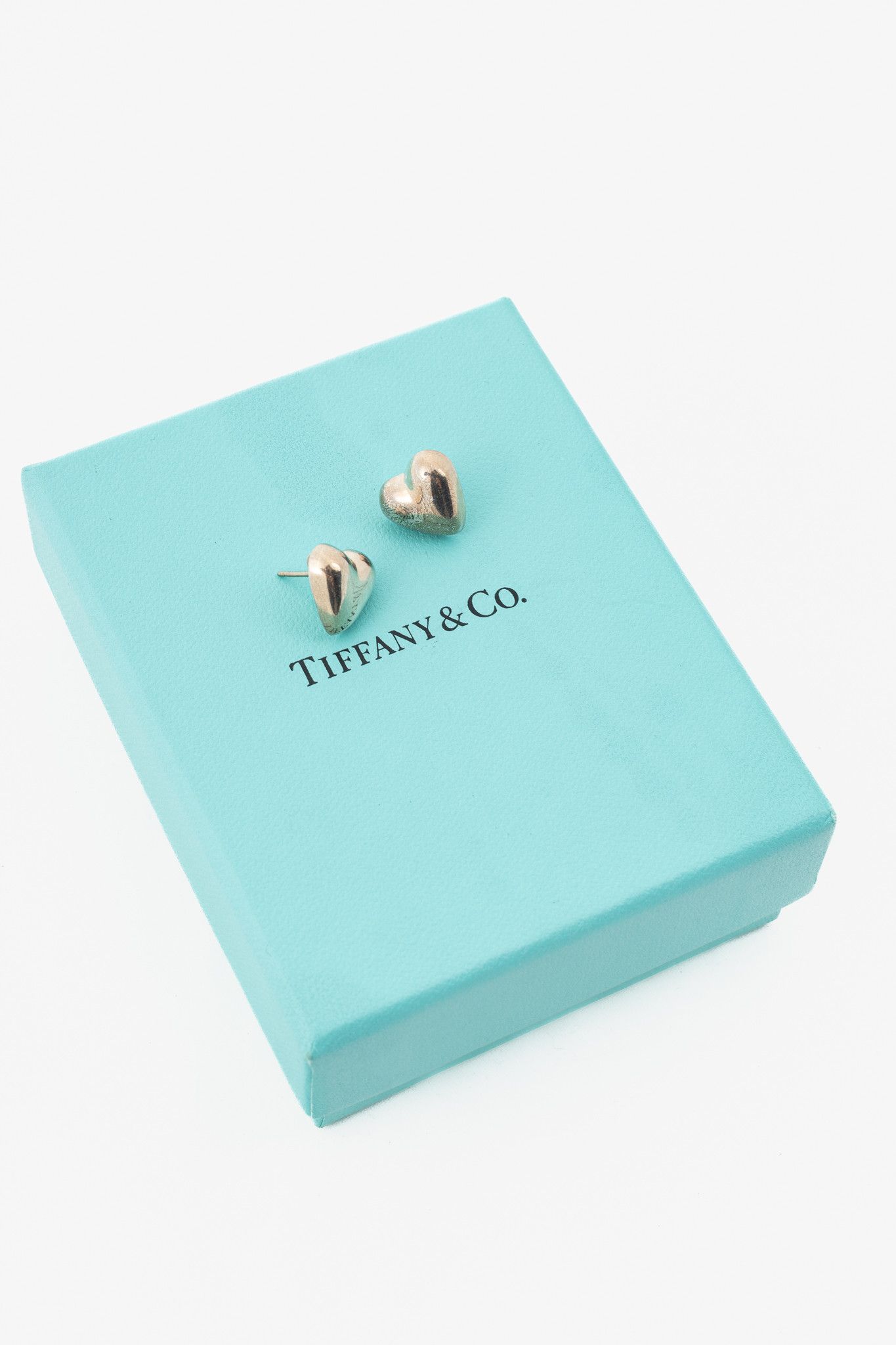Tiffany & Co. Tiffany & Co. Sterling Silver Heart Stud Earrings Size ONE SIZE - 4 Thumbnail