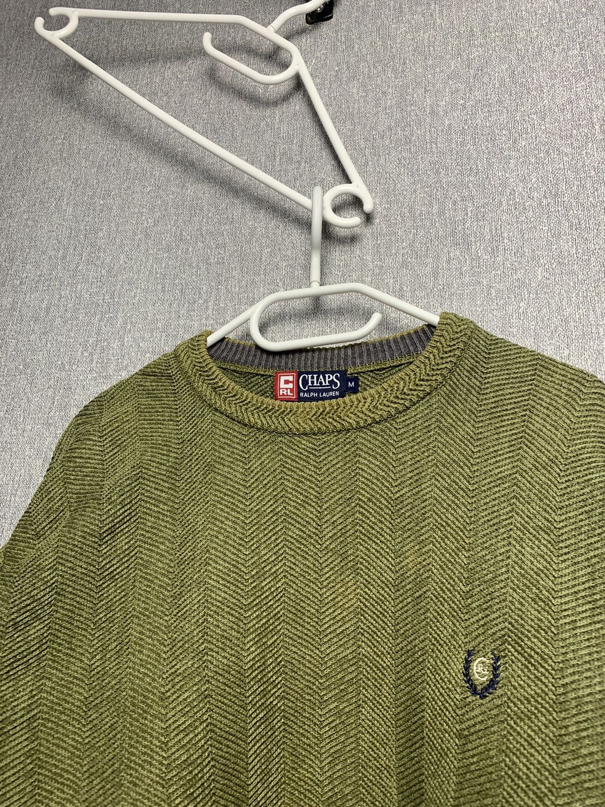 Chaps Ralph Lauren Chaps x Ralph Lauren - Vintage Herringbone Sweater Size US L / EU 52-54 / 3 - 4 Thumbnail