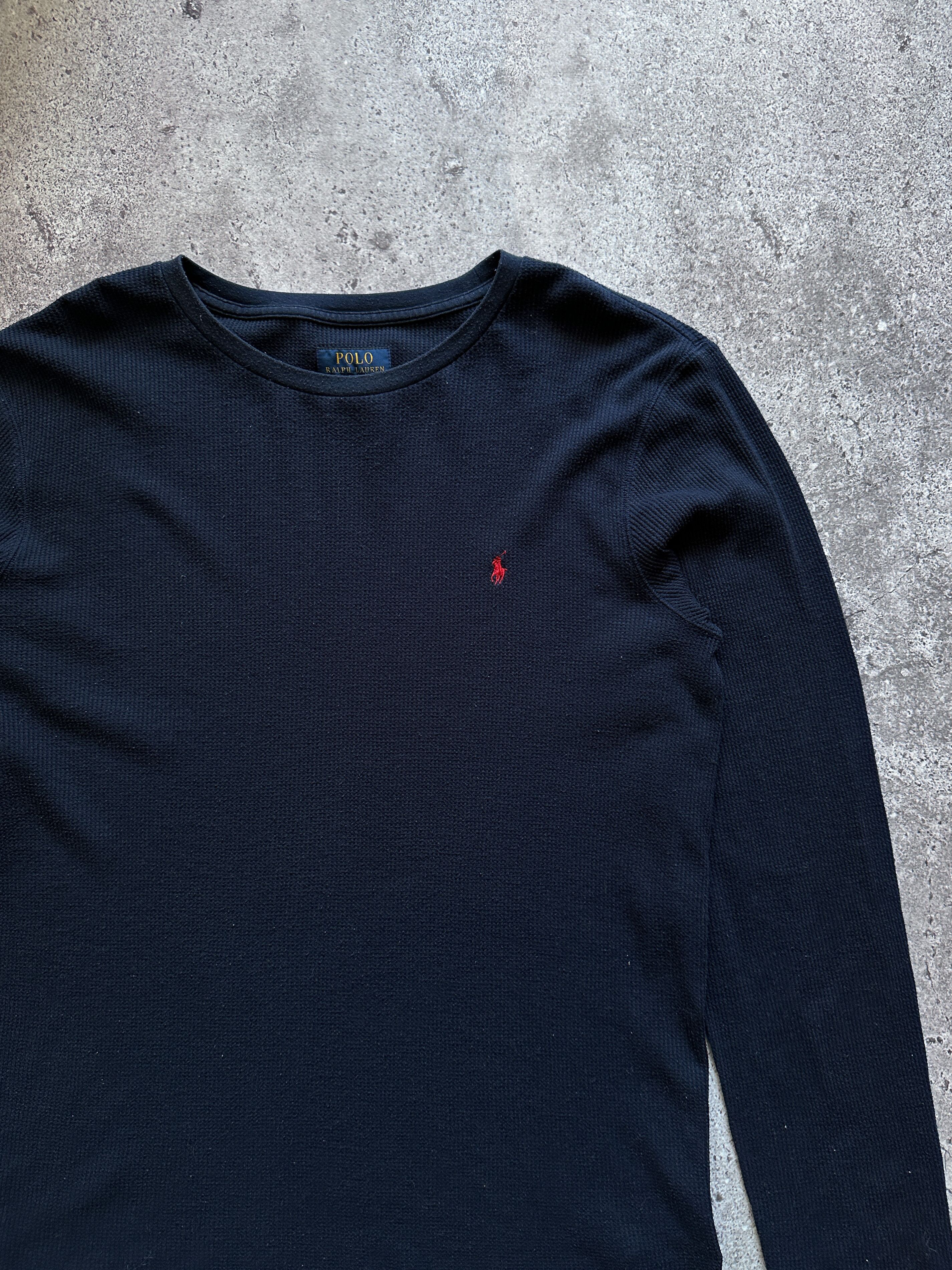 Polo Ralph Lauren Polo Ralph Lauren Navy Longsleeve T Shirt Size US XXL / EU 58 / 5 - 2 Thumbnail