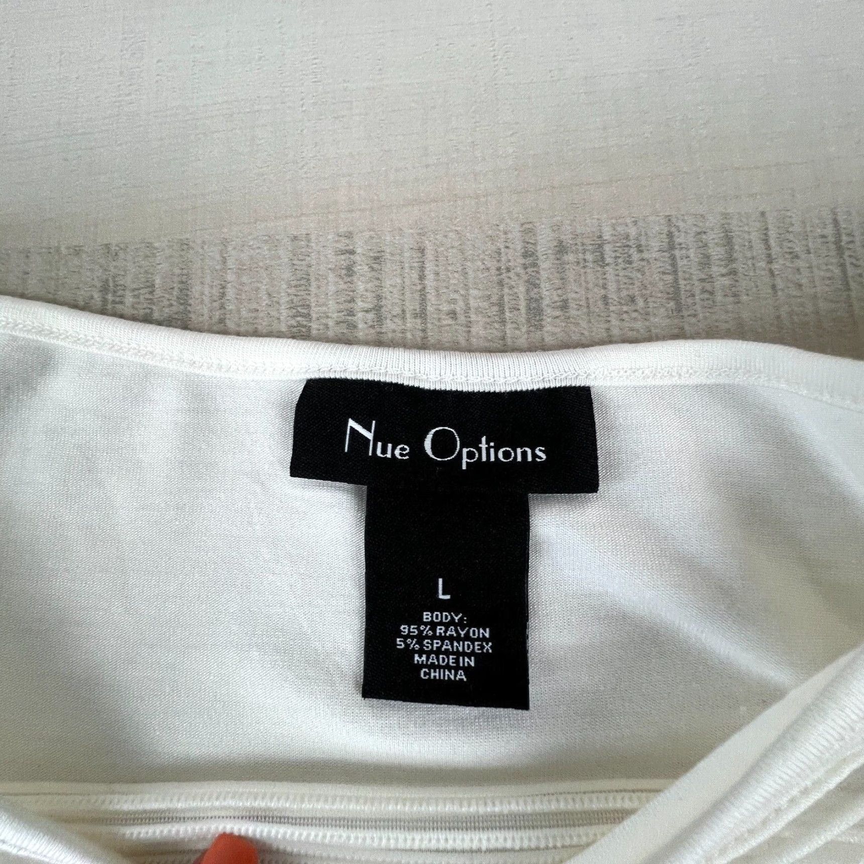 Vintage Nue Options Womens White Short Sleeve Mesh Top Blouse Large Size L / US 10 / IT 46 - 3 Thumbnail