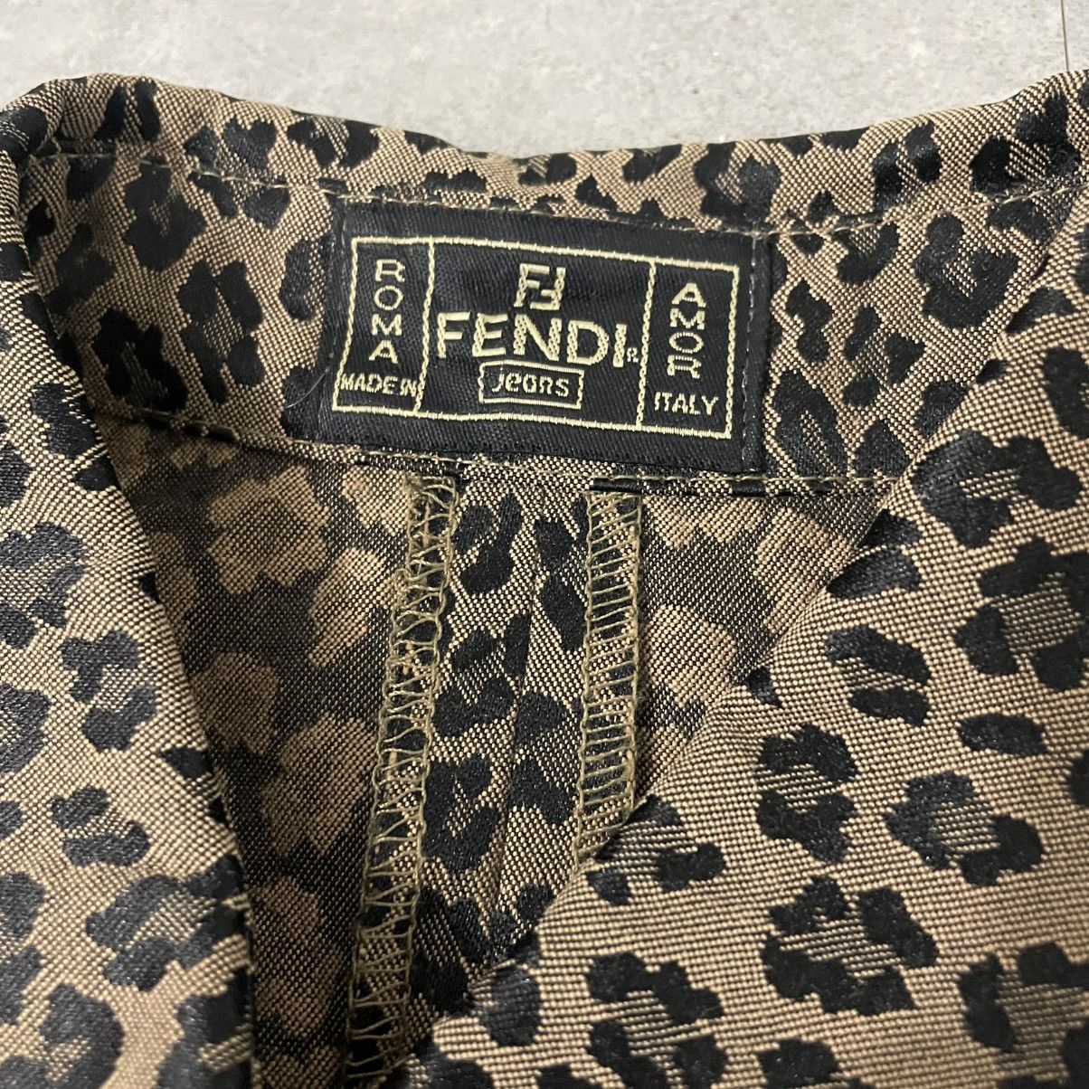 Fendi Vintage Fendi Leopard Monogram Jacket Size US M / EU 48-50 / 2 - 7 Thumbnail