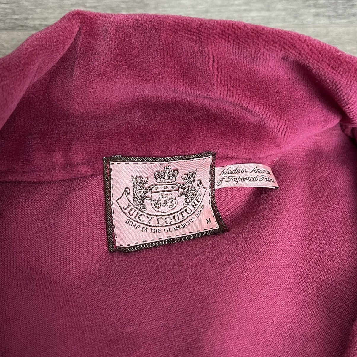 Juicy Couture × Juicy Couture Jeans × Vintage Vintage 2000s Juicy Couture Puff Sleeve Velour Track Jacket Size M / US 6-8 / IT 42-44 - 3 Thumbnail
