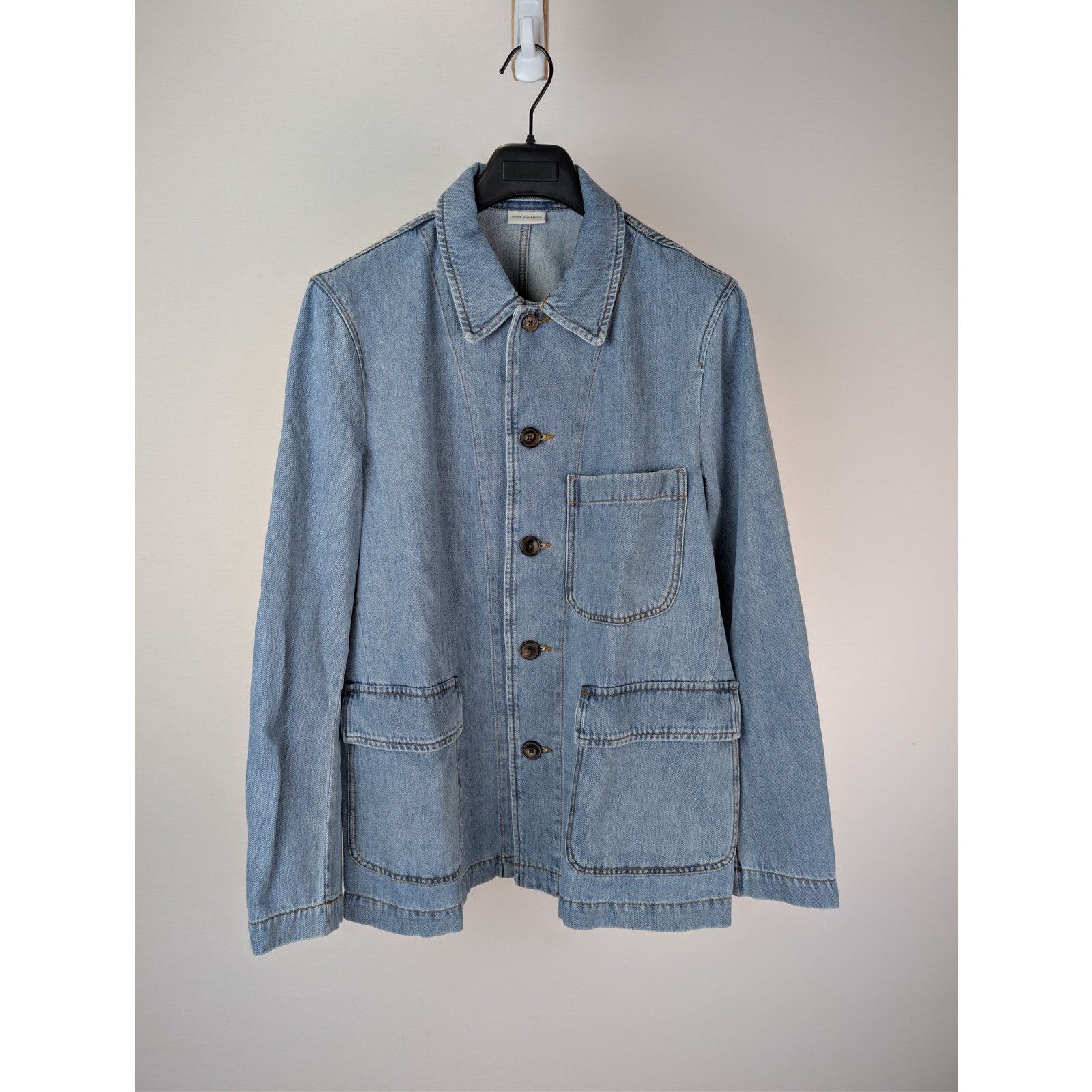 Dries Van Noten o1rshd1 Braxton Denim Jacket in Blue Size US XXL / EU 58 / 5 - 1 Thumbnail