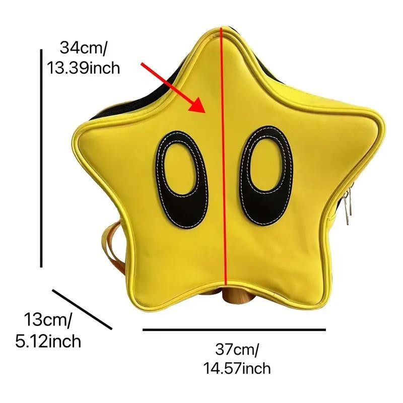 Other Kawaii Star Design Backpack, Zipper Trendy Storage Bag [D] Size ONE SIZE - 5 Thumbnail