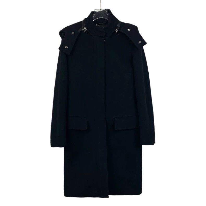 Max Mara Max Mara Black sheep wool hooded coat Size XS / US 0-2 / IT 36-38 - 1 Thumbnail