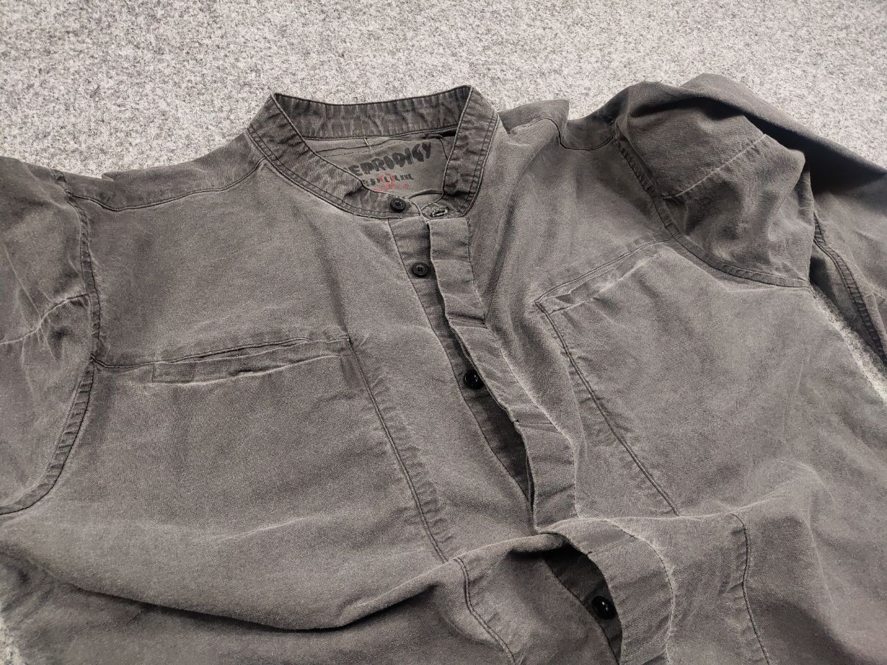 Vintage Trueprodigy Avant Garde Design Garment Dyed Sleeve Shirt Size US L / EU 52-54 / 3 - 15 Thumbnail